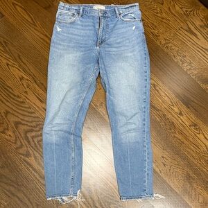Abercrombie & Fitch Light Blue Ankle Jeans